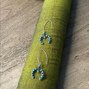 Elegant Silver and Turquoise Earrings